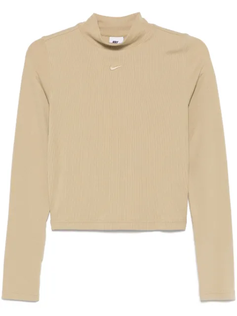 Nike ribbed mock-neck top