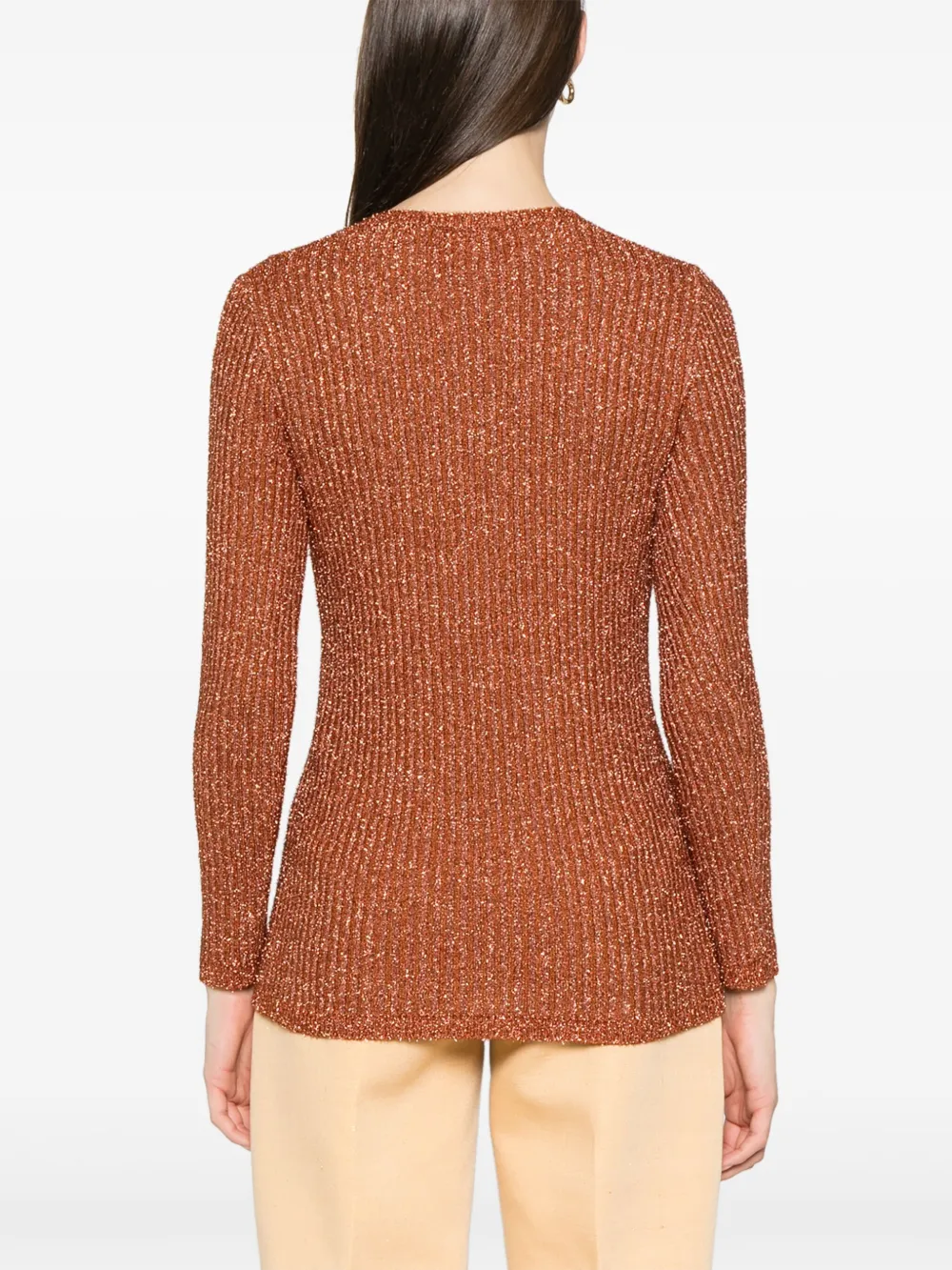 Valentino Garavani Lurex trui Oranje