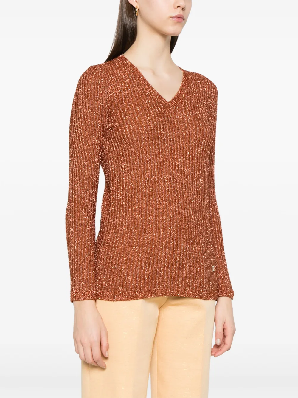 Valentino Garavani Lurex trui Oranje