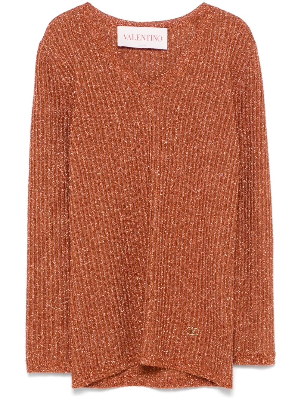 Valentino Garavani Lurex trui Oranje