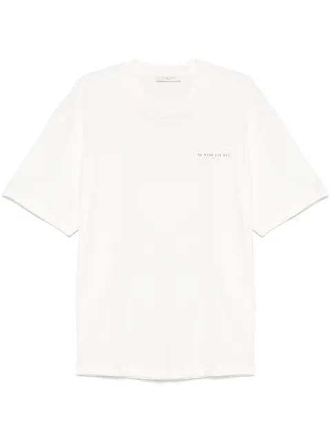 Ih Nom Uh Nit playera con estampado de máscara