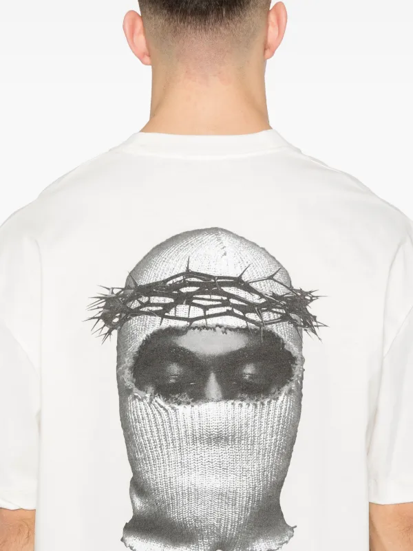 Tシャツ・カットソー IH NOM UH NIT \"THIS IS AUTHENTIC\" MASK PRINT T-SHIRT This is authentic with MASK on back | IH NOM UH NIT