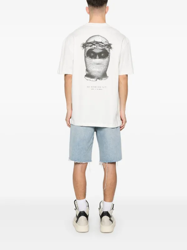 Tシャツ・カットソー IH NOM UH NIT \"THIS IS AUTHENTIC\" MASK PRINT T-SHIRT This is authentic with MASK on back | IH NOM UH NIT