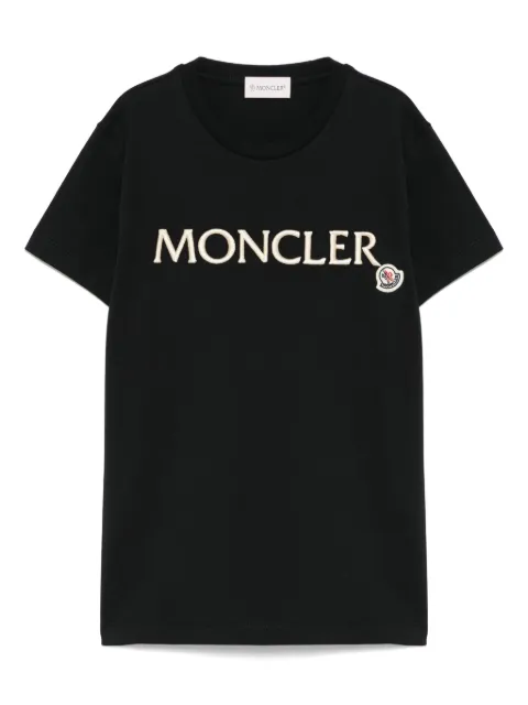 Moncler Enfant logo-embroidered cotton T-shirt