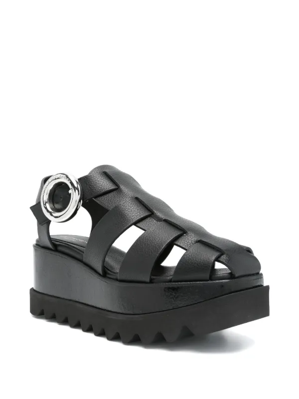 Stella McCartney 75mm Elyse Sandals Black FARFETCH IN