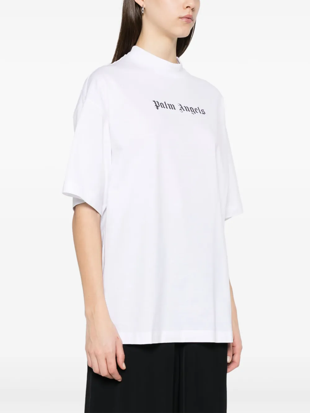 Palm Angels T-shirt met logoprint Wit