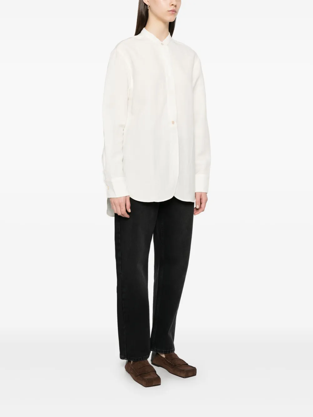 Studio Nicholson Blouse met lange mouwen Wit