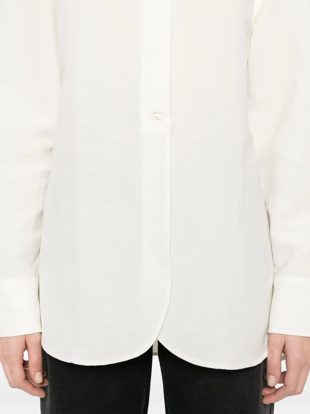 Studio Nicholson Blouse met lange mouwen Wit