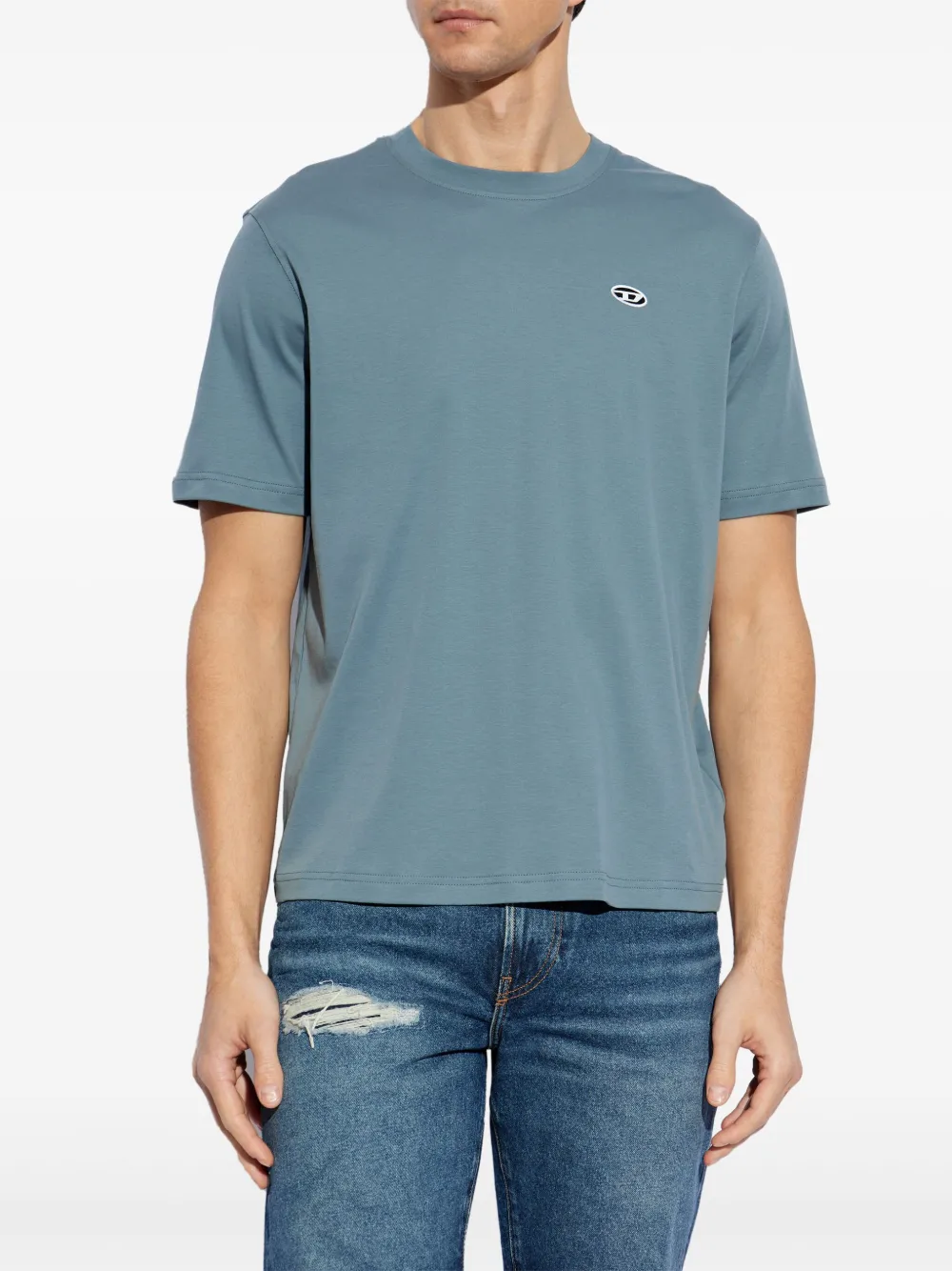 Diesel T-Adjust Q5 T-shirt Blauw