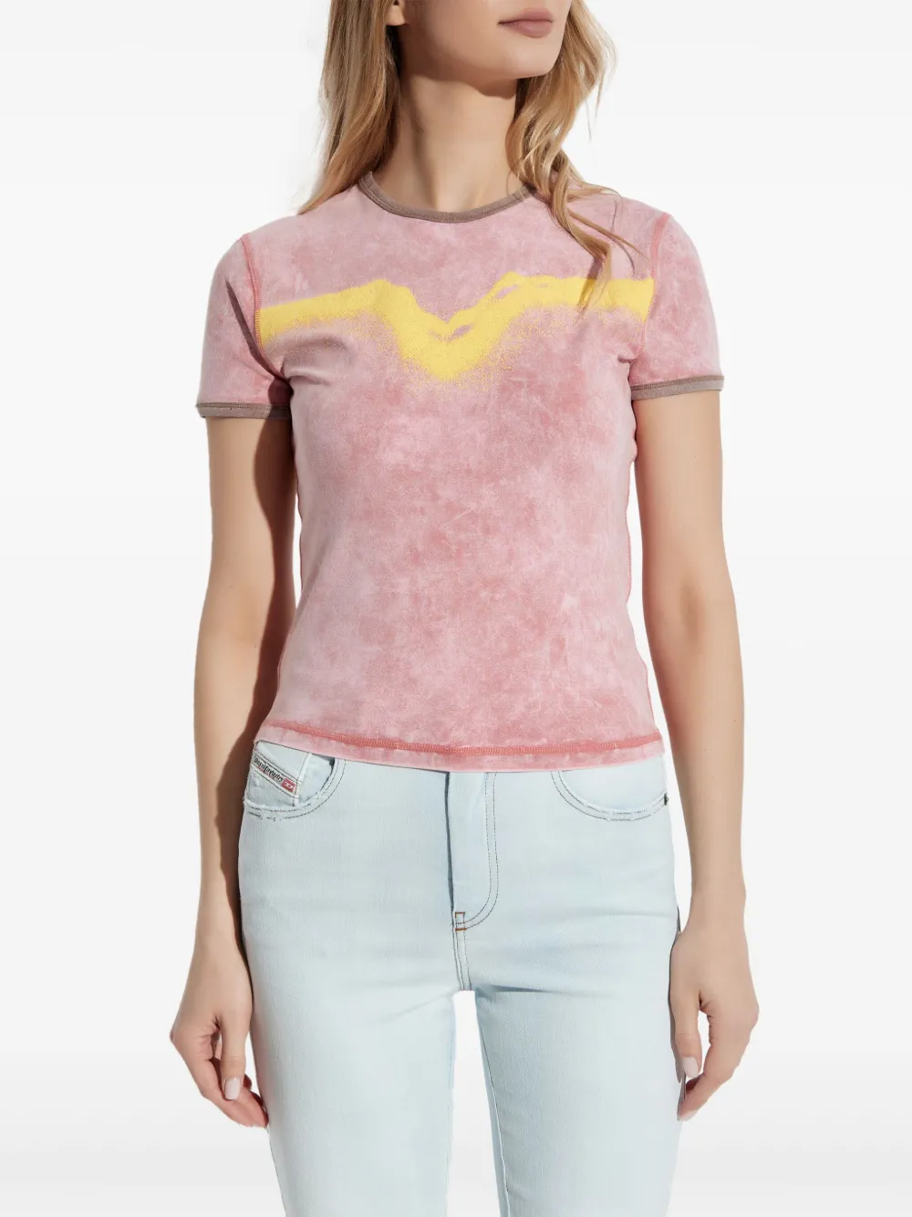 Diesel T-Uncutie T-shirt Roze