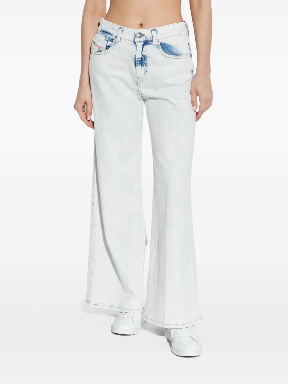 Diesel Flared jeans Blauw