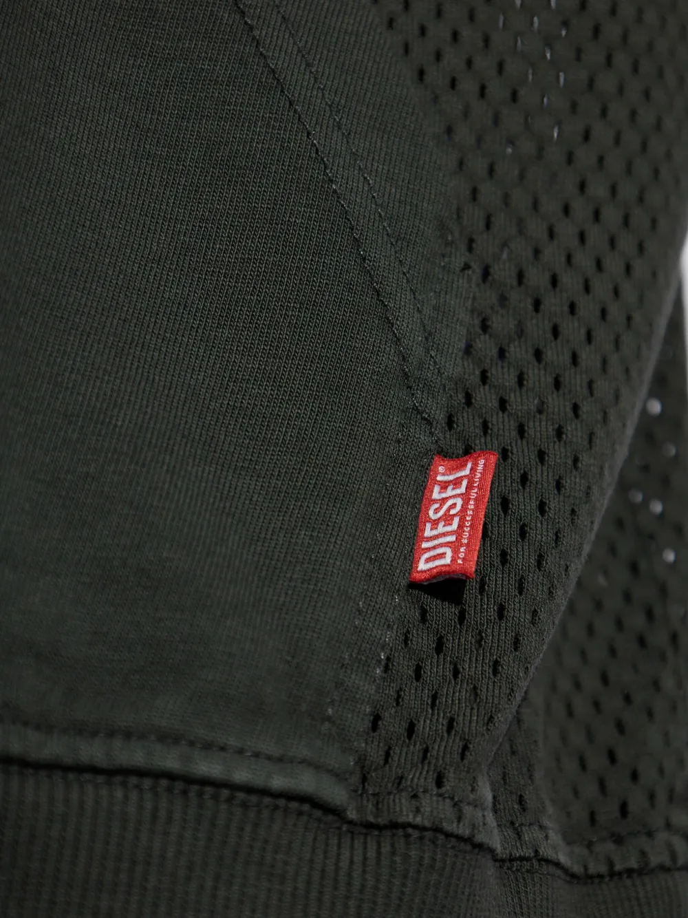Diesel S-BOXT-SL-Mesh hoodie Zwart