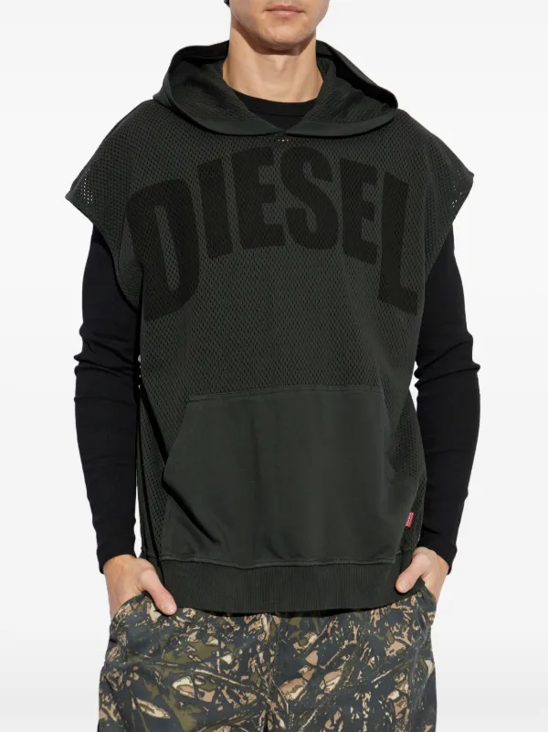Diesel S-BOXT-SL-Mesh パーカー | ブラック | FARFETCH JP