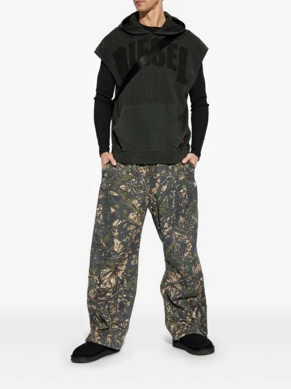 Diesel S-BOXT-SL-Mesh パーカー | ブラック | FARFETCH JP