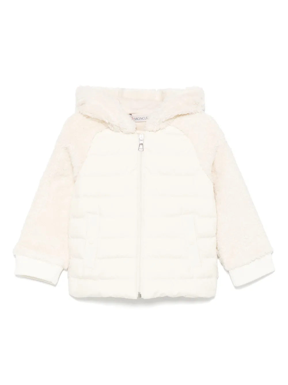 Moncler Enfant Jack met capuchon Wit