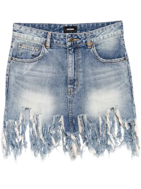 We11done raw-cut hem skirt
