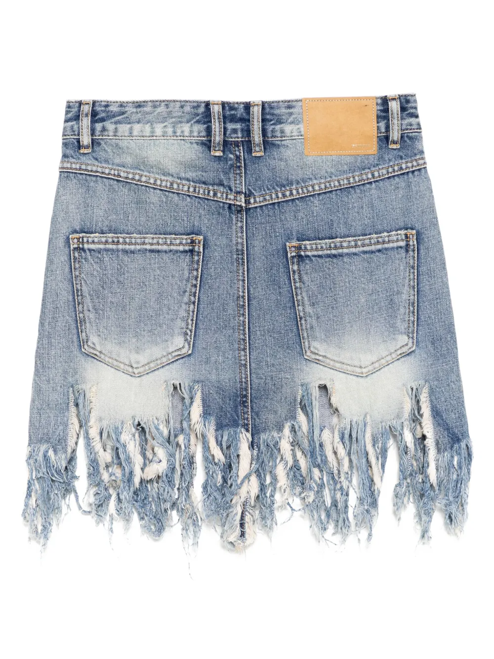 We11done Denim rok - Blauw