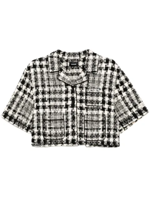 We11done tweed shirt