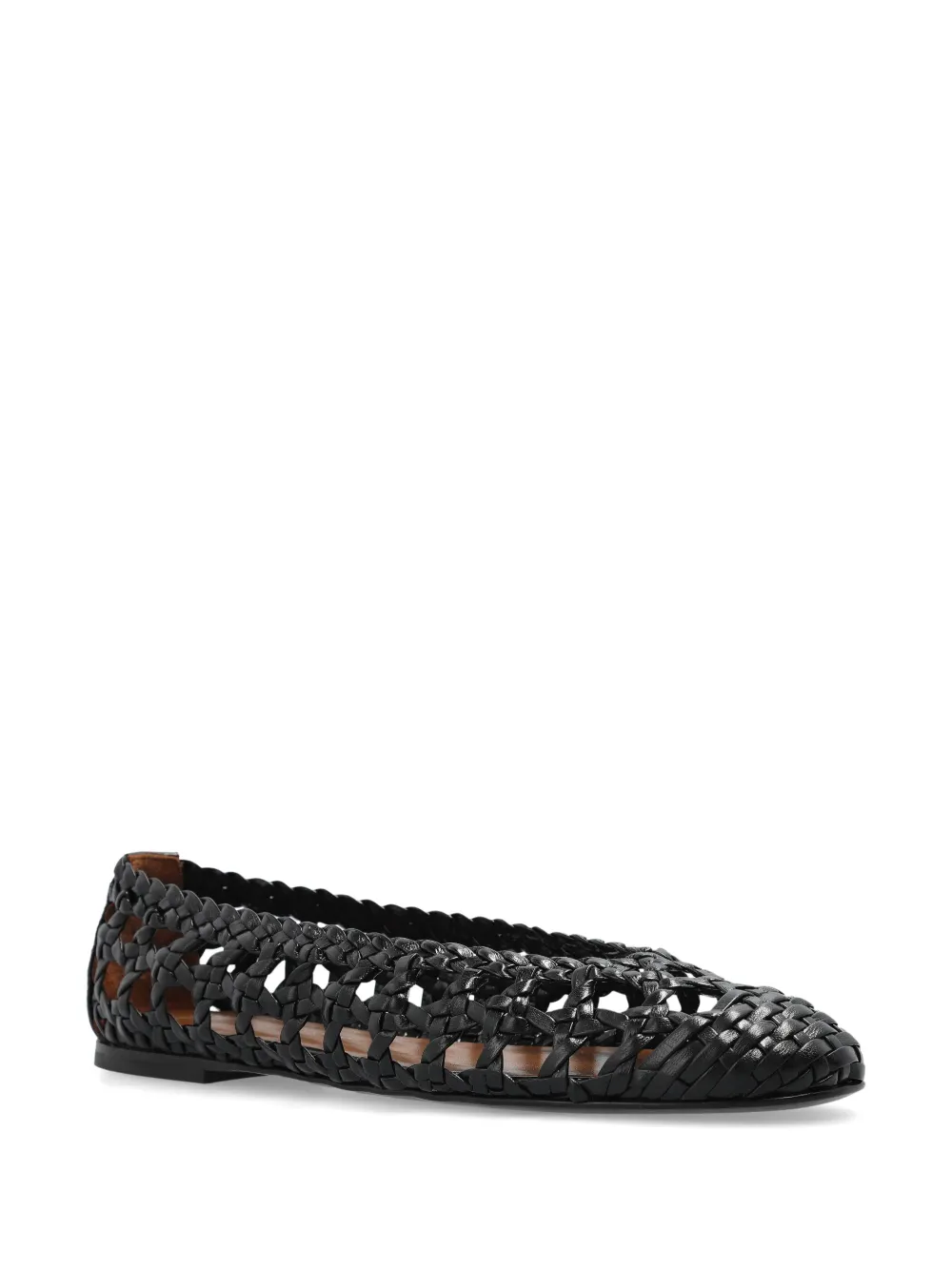 Giuseppe Zanotti interwoven ballerina shoes - Zwart