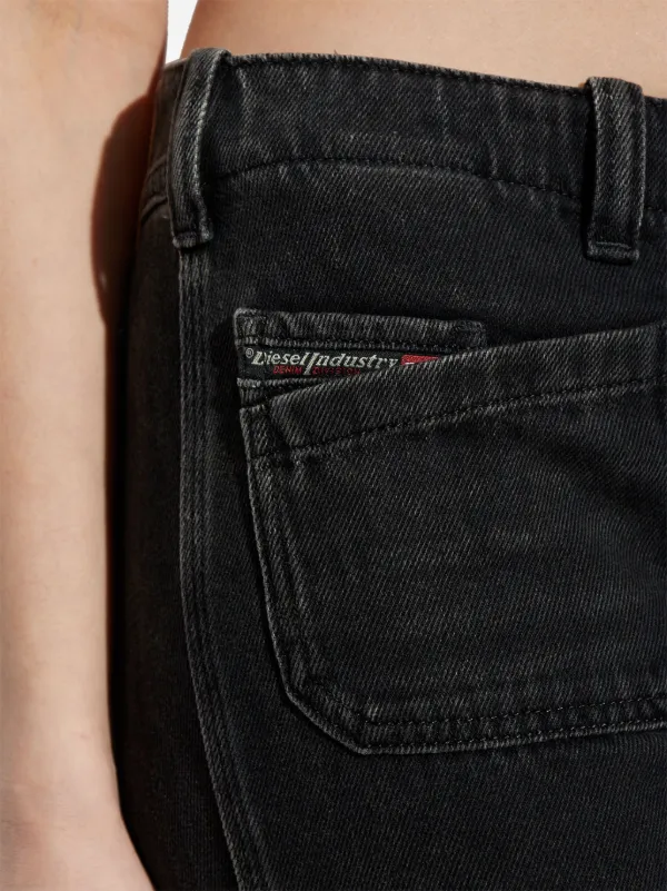 Jean Diesel Bootcut - Taille 29, Jambe 28, Noir Délavé - Pour Femme