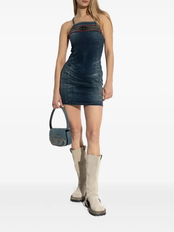 ワンピース DIESEL Woman Dress Nude A192150BJBI 33S Diesel De-Pilu Dress | Blue | FARFETCH