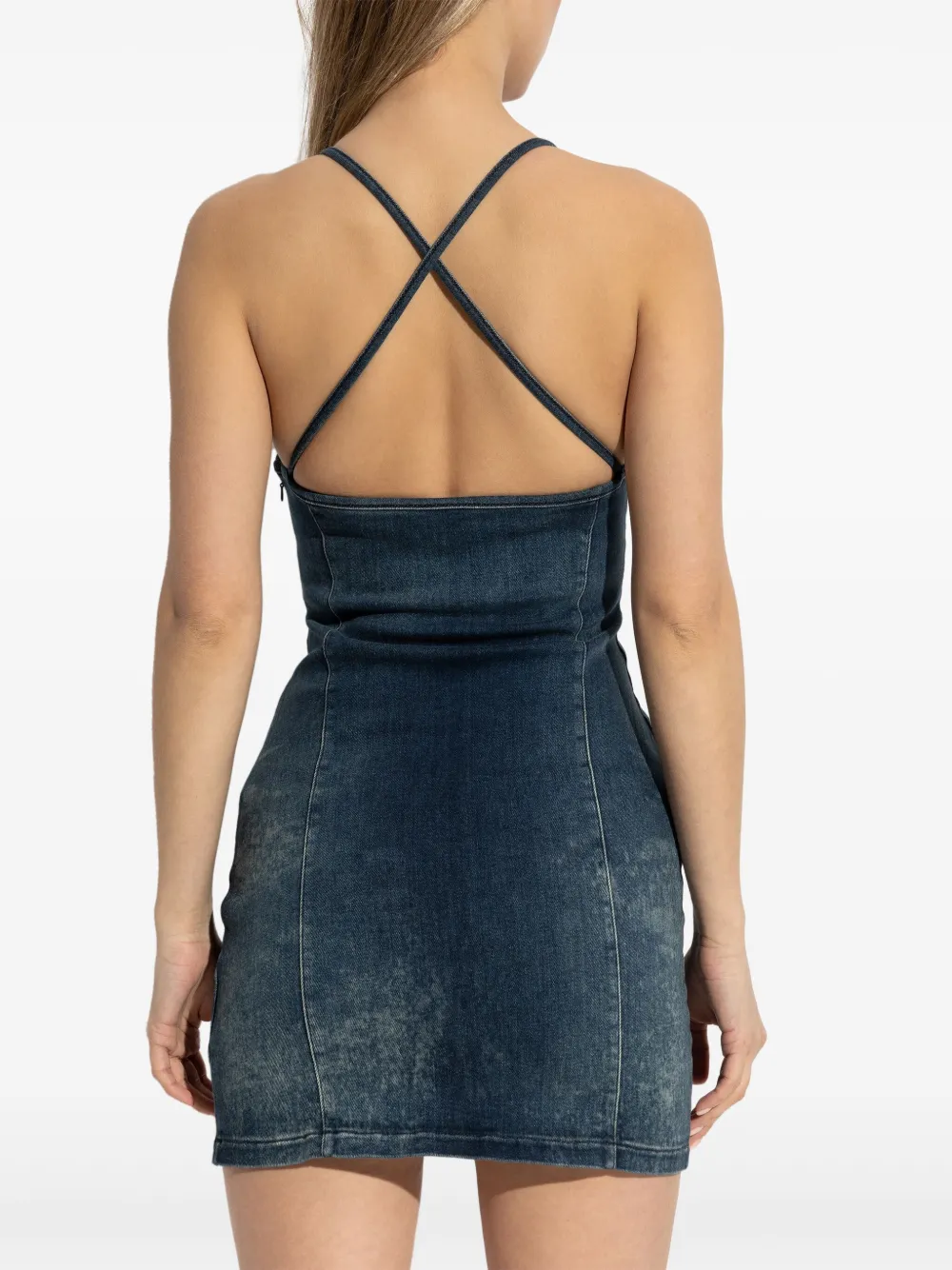 Diesel De-Pilu jurk Blauw