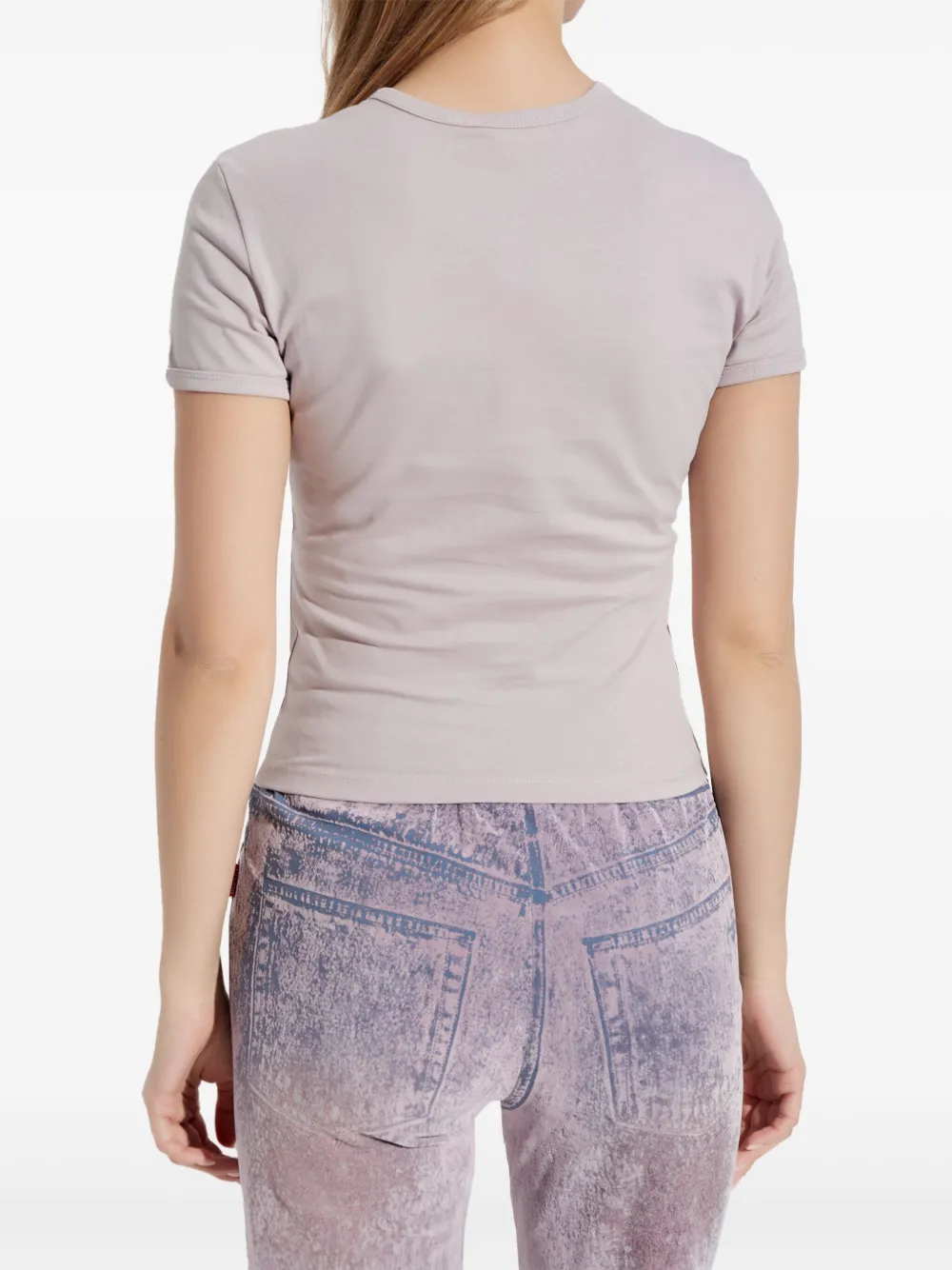 Diesel T-Uncutie-Long-D T-shirt Paars