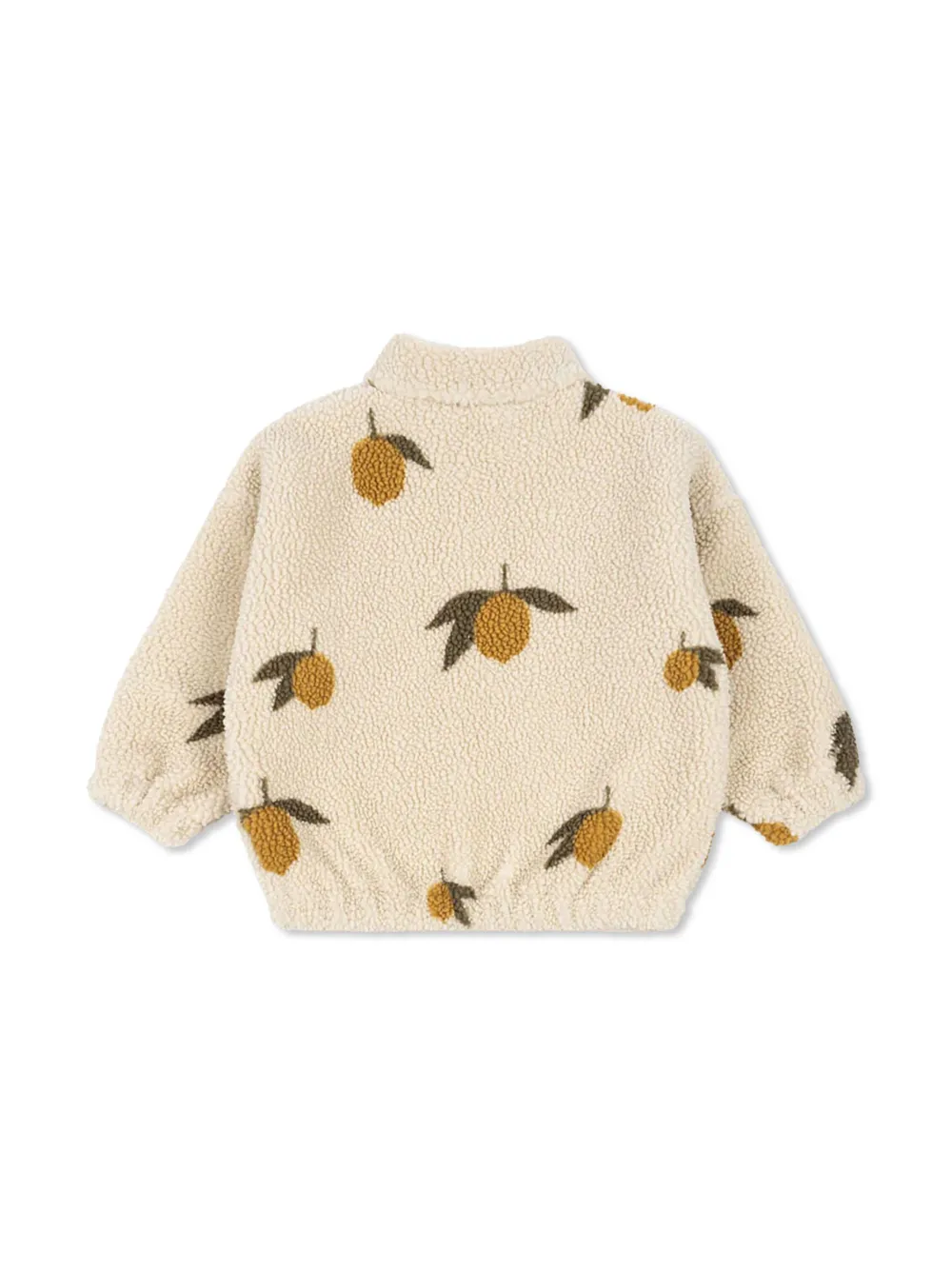 Konges Sløjd lemon-print fleece jacket - Beige