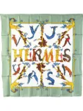 Hermès Pre-Owned 20th Century Alphabet III Silk Scarf scarves - Green