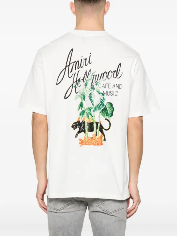 国内発 AMIRI Hollywood ロゴコットンクルーネック半袖Tシャツ 25066300_55284223_1000.jpg