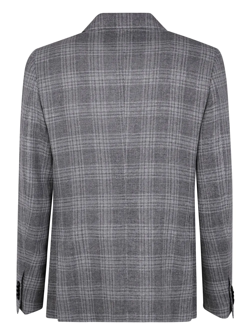 Zegna check-pattern blazer - Grijs