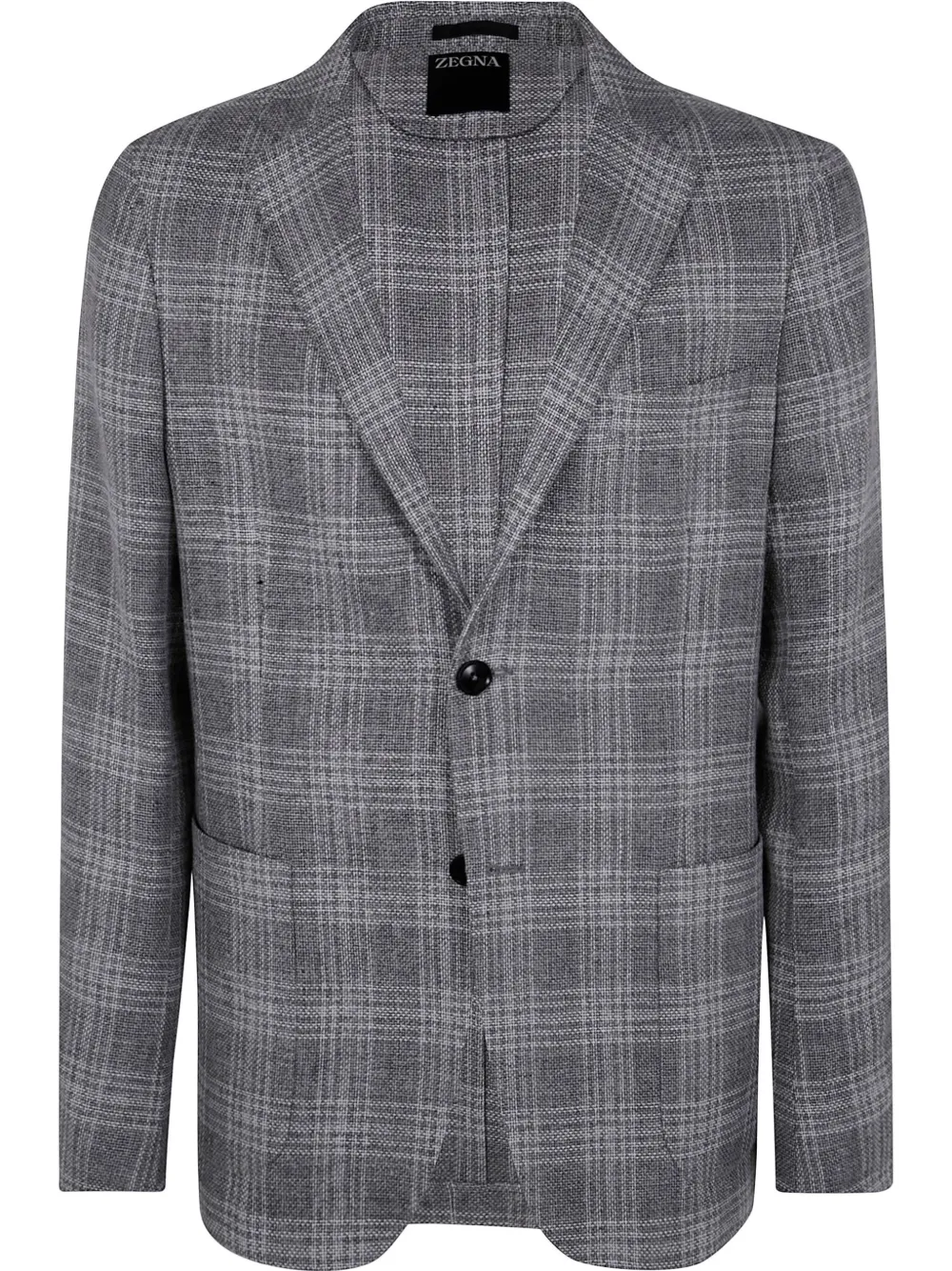 Zegna check-pattern blazer | Grey | Image 1