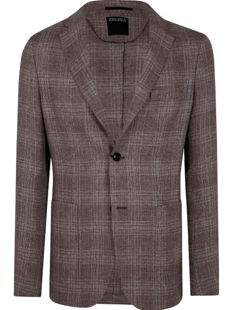 Zegna check-pattern blazer