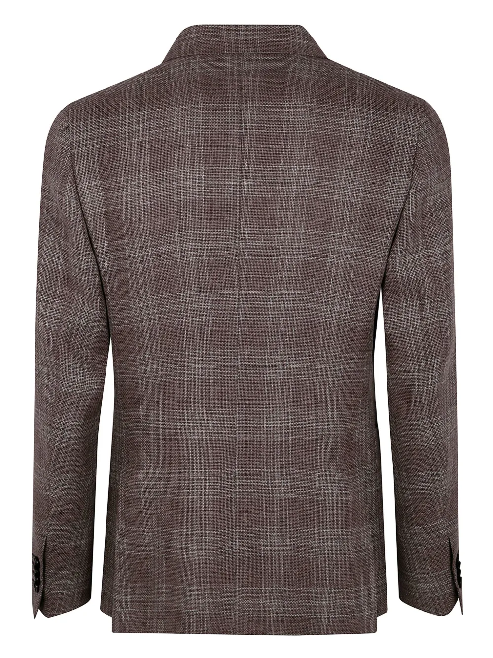 Zegna check-pattern blazer - Bruin