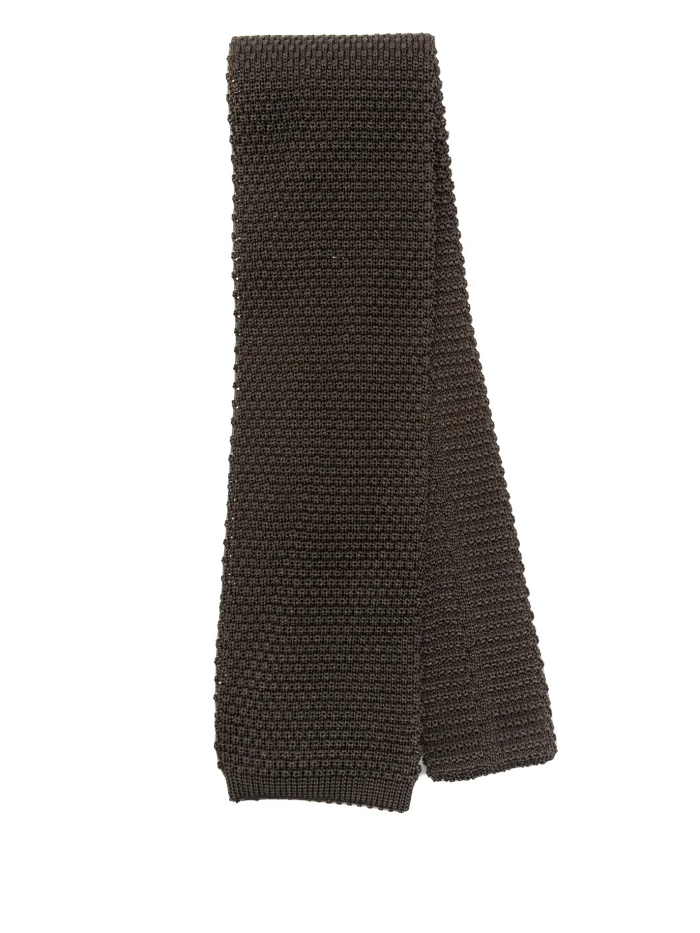 Brunello Cucinelli Silk Tie In Brown