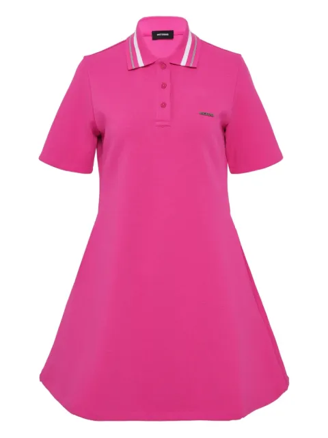 We11done polo-collar mini dress