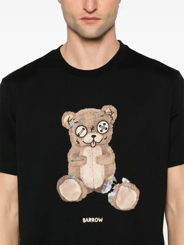 BARROW テディベア Tシャツ | ブラック | FARFETCH JP