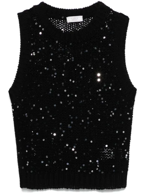 Peserico sequin-embellished top 