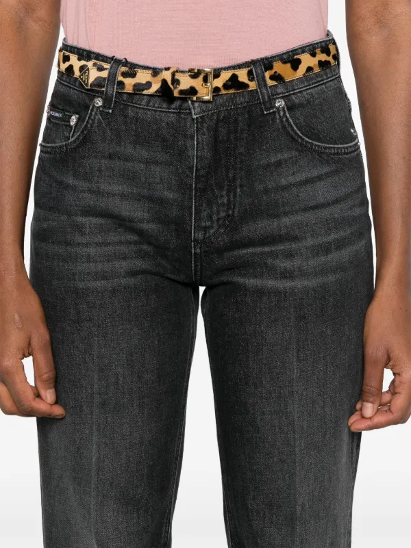Dolce & Gabbana pressed-crease straight-leg Jeans | Black | FARFETCH