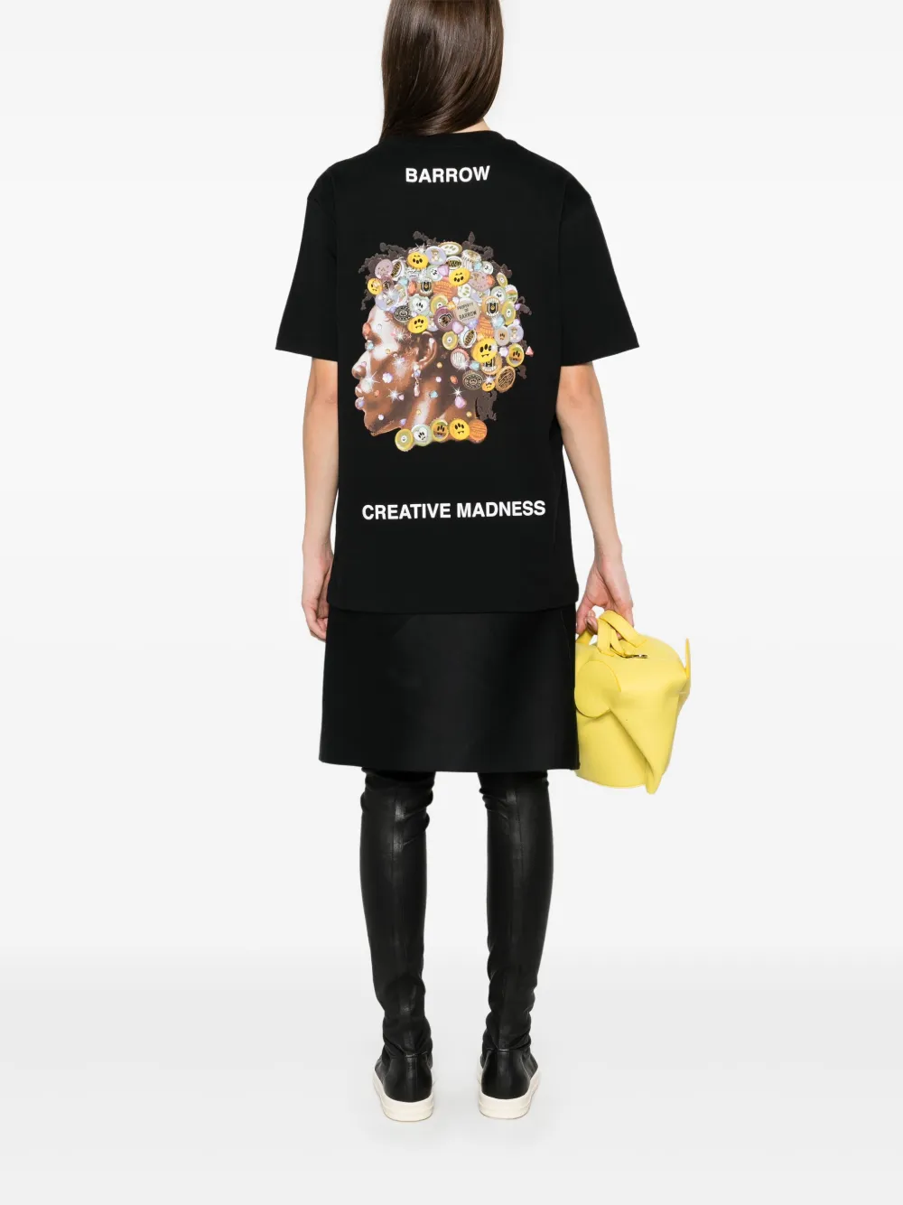 BARROW T-shirt met print Zwart