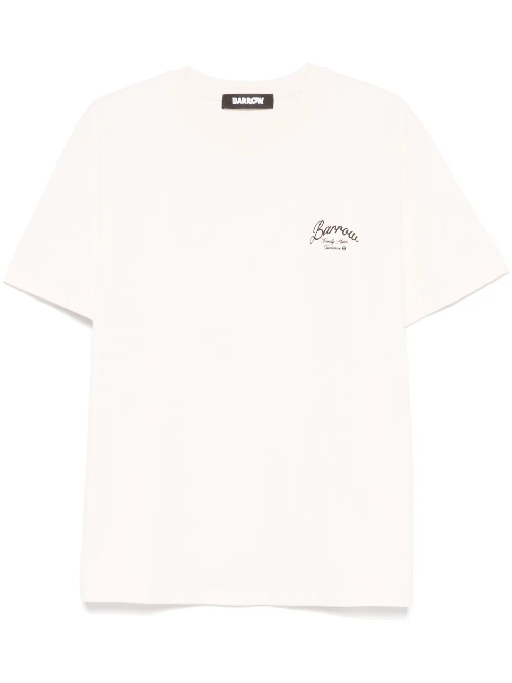 BARROW T-shirt met print Beige