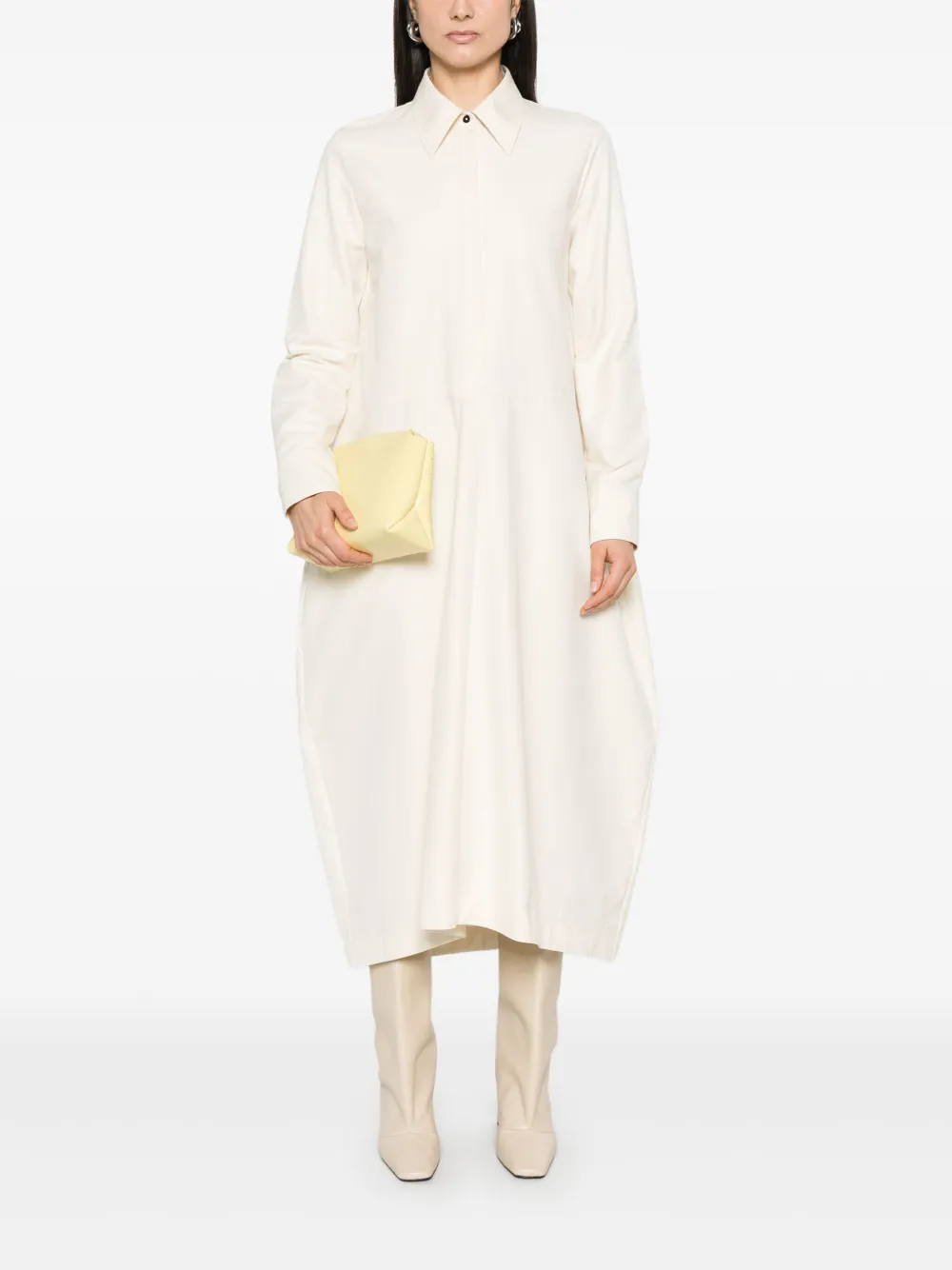 Jil Sander Katoenen maxi-jurk - Beige