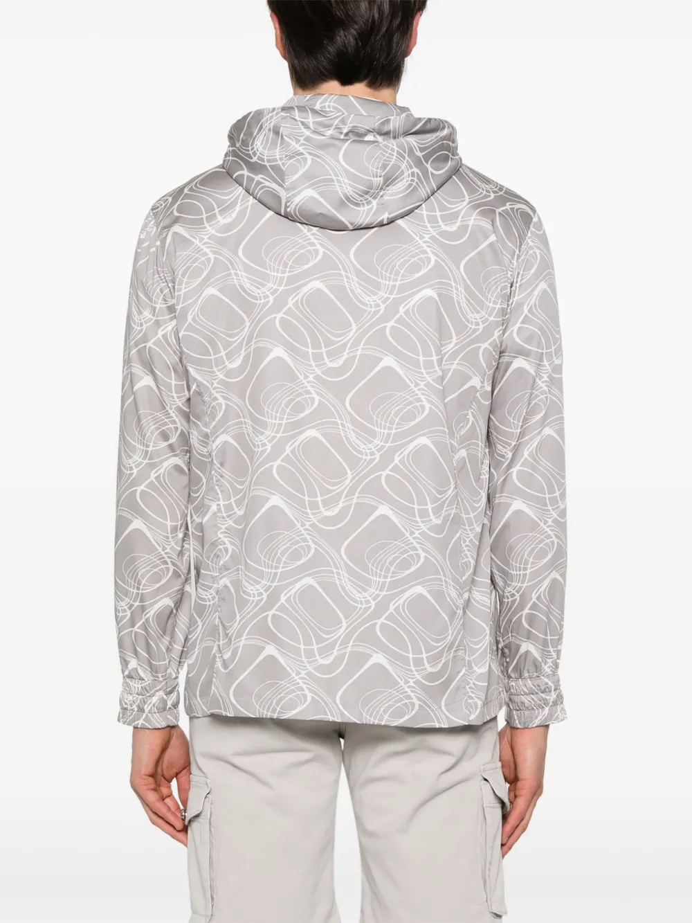 Kiton Jack met print en capuchon Grijs