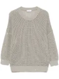 Peserico open-knit sweater - Green