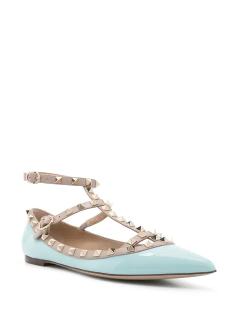 Valentino Garavani Rockstud patent-leather ballet flats WS0376VNW - 1