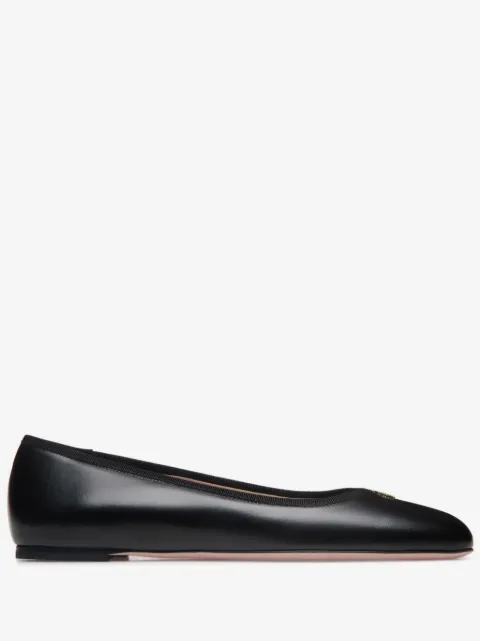 Bally leather ballet flats