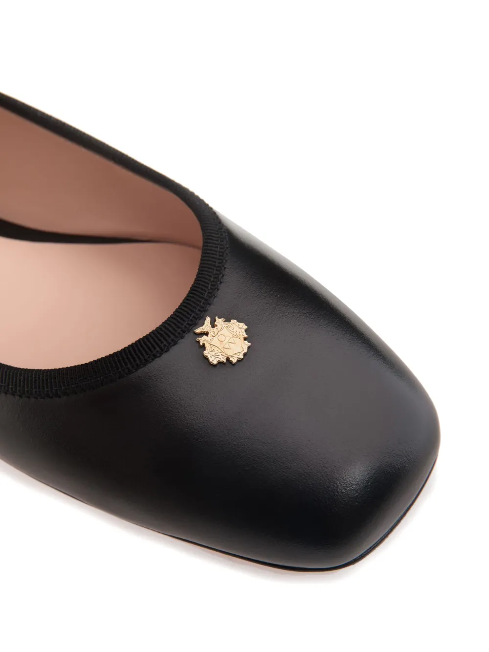 Bally Leren ballerina's Zwart