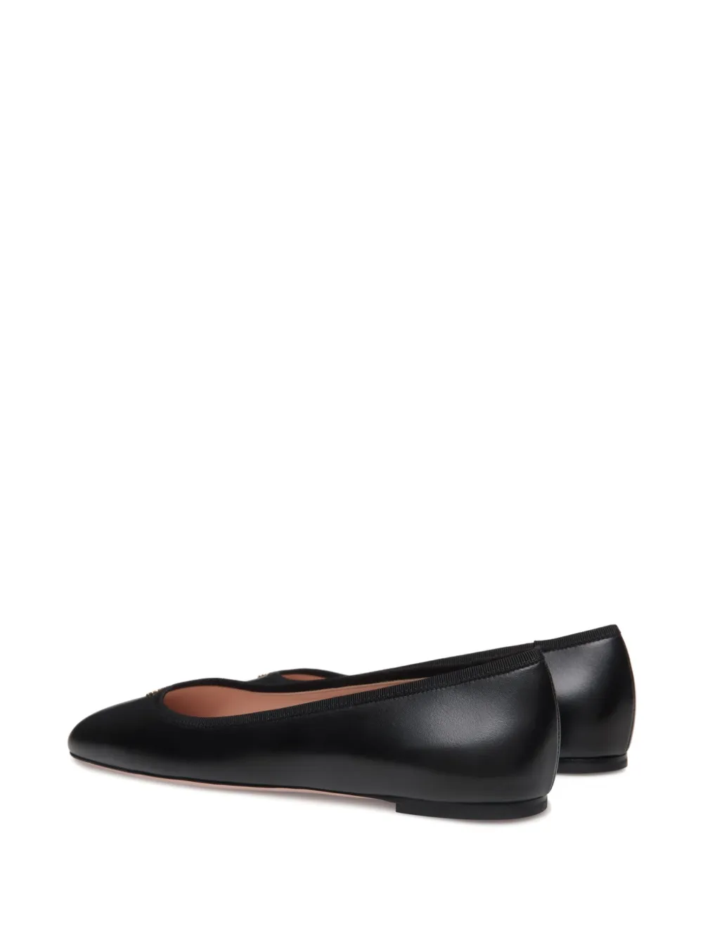 Bally Leren ballerina's Zwart