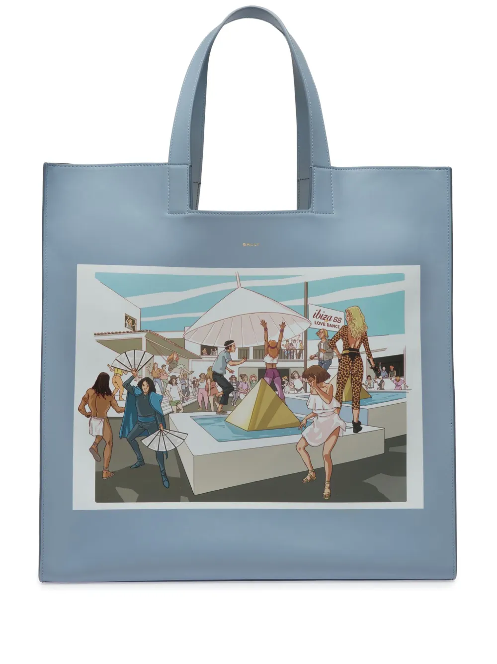 Bally x DJ Leo Mas Dancing Amnesia tote bag | Blue | Image 1