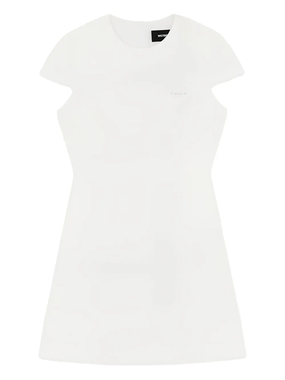 We11done short-sleeve mini dress Wit